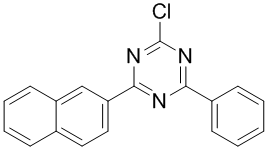 2-kloro-4-(nafthyl-2-yl)-6-fenyl-1,3,5-triazin CAS:1342819-12-8